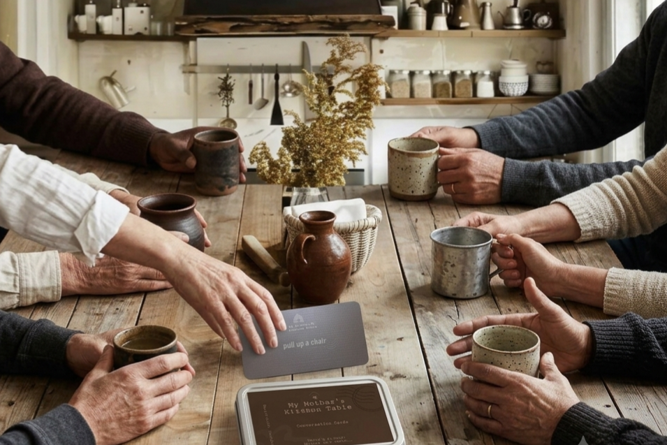 Hearth Events - A gathering inspired by My Mother's Kitchen. Coffee and Conversation Cards. 